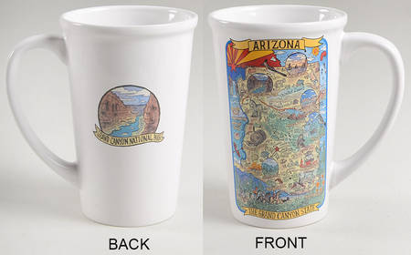 Adventure Destinations Latte Mug