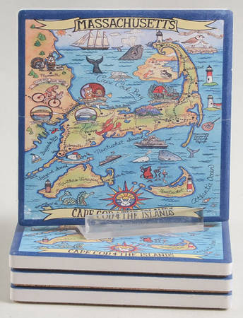 Adventure Destinations Coaster - Set of 4 Motif 5