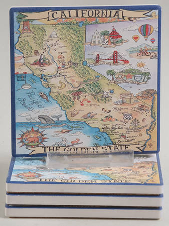 Adventure Destinations Coaster - Set of 4 Motif 1