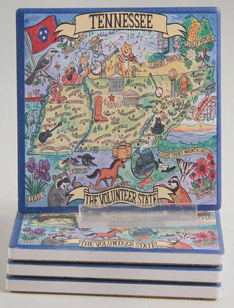 Adventure Destinations Coaster - Set of 4 Motif 22
