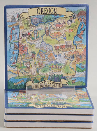 Adventure Destinations Coaster - Set of 4 Motif 19