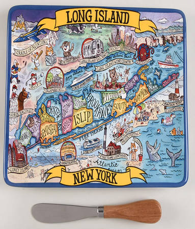 Adventure Destinations Cheese Tray & Spreader Set