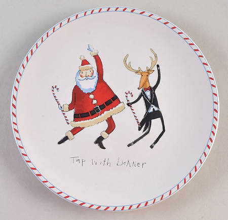 Christmas Dance Salad Plate