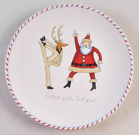 Christmas Dance Salad Plate