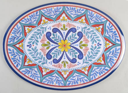 Capri Isle (Melamine) 19" Oval Serving Platter