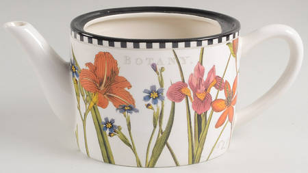 Botanical Floral Teapot No Lid