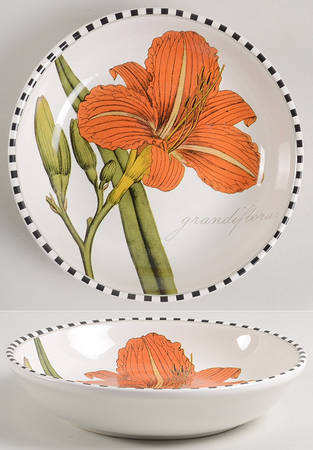 Botanical Floral 9" Soup/Pasta Bowl