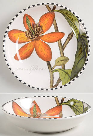 Botanical Floral 9" Soup/Pasta Bowl