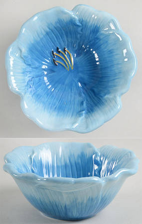 Botanical Floral Figural Individual Ice Cream Dish