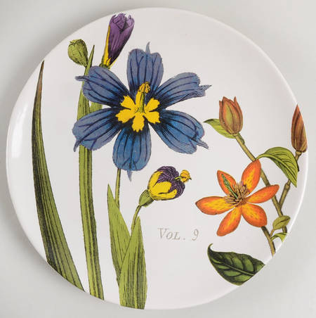 Botanical Floral Dinner Plate