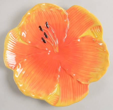 Botanical Floral Figural Dessert/Pie Plate