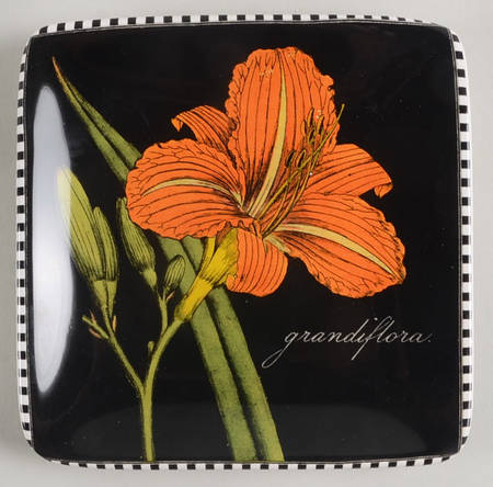 Botanical Floral Square Canape Plate