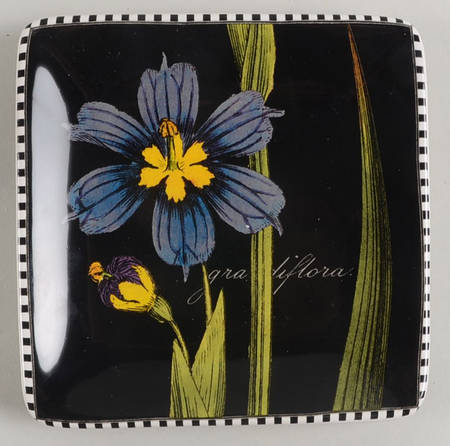 Botanical Floral Square Canape Plate