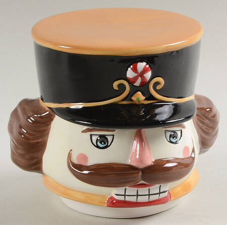 Holiday Magic Nutcracker Lid for Figural Cookie Jar