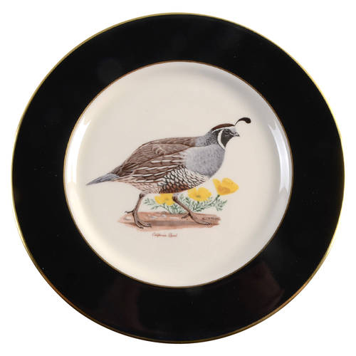 American Game Birds Dinner Plate