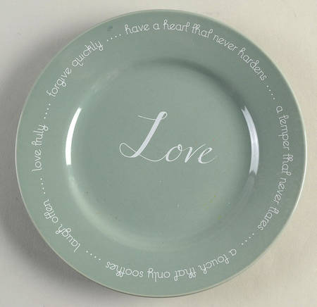 CIRCLES OF Love Green Salad Plate