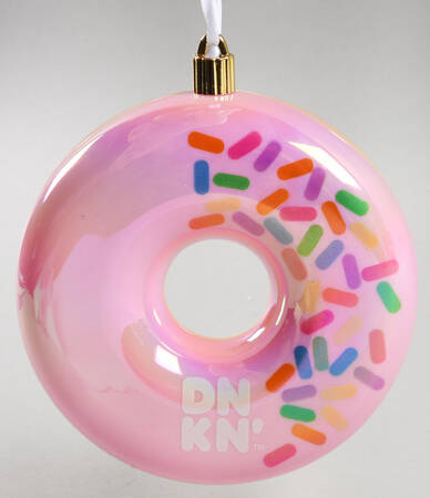 Dunkin Donut Ornaments Pink Frosted Donut - No Box