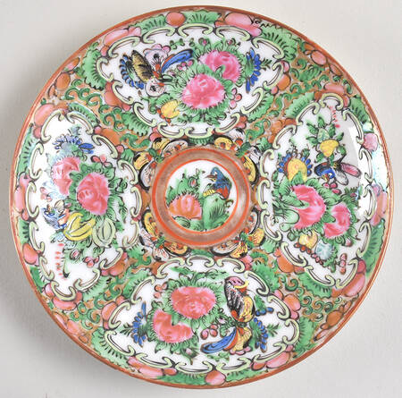 Rose Medallion (No People) Saucer for Flat Cup
