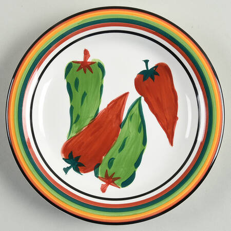 Hot Peppers Dessert/Pie Plate