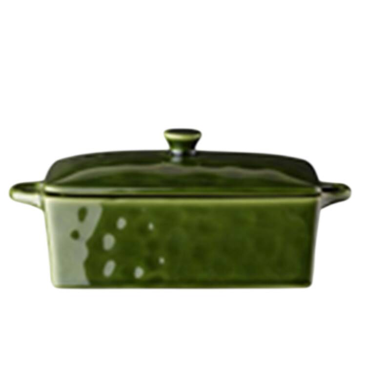 Verde Mini Rectangular Baker & Lid