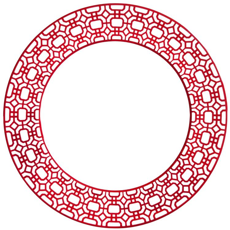 Newport-Crimson Dinner Plate