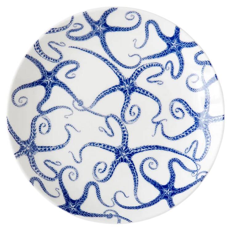 Starfish Blue Salad Plate