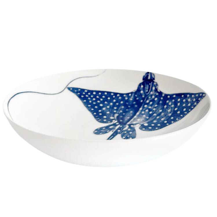 Stingray Blue Individual Dinner Bowl