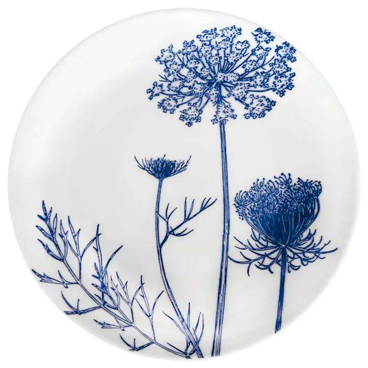 Summer Blues Coupe Salad Plate