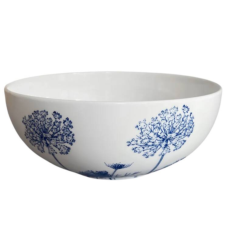 Summer Blues 9" Round Vegetable Bowl