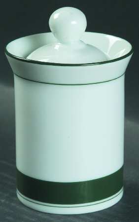 Allegro Green Sugar Bowl & Lid