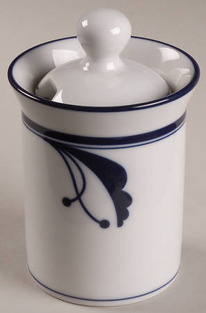 Bayberry Blue (Japan, Portugal) Sugar Bowl & Lid