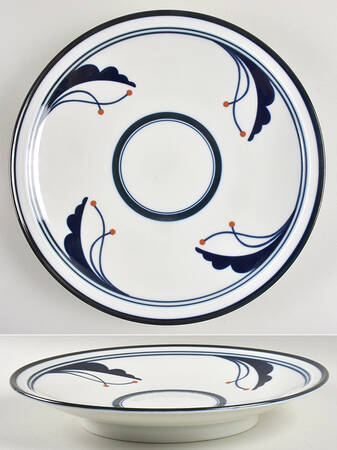 Bayberry Blue (Japan, Portugal) 12" Deep Round Platter