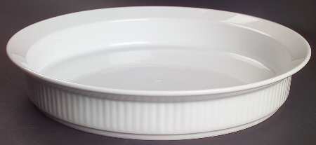 Fluted White Cafe 10" Quiche