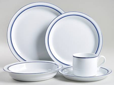 Christianshavn Blue 5 Piece Place Setting