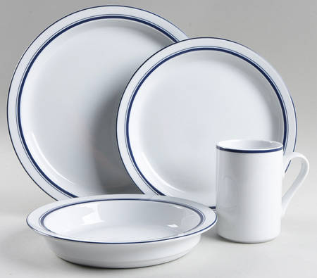 Christianshavn Blue 4 Piece Place Setting