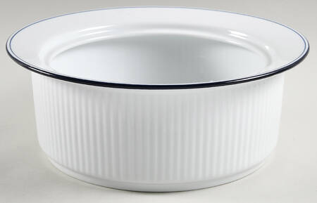 Christianshavn Blue 2 Qt Round Covered Casserole No Lid