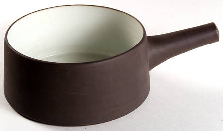 Flamestone Smooth Brown 1 Qt Round Casserole No Lid