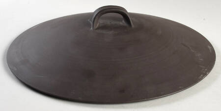 Flamestone Smooth Brown Lid for 4 Quart Round Casserole