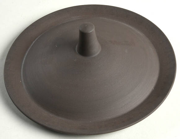 Flamestone Smooth Brown Lid for 2 Qt Round Covered Casserole