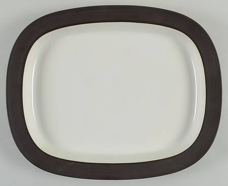 Flamestone Smooth Brown 14" Rectangular Serving Platter