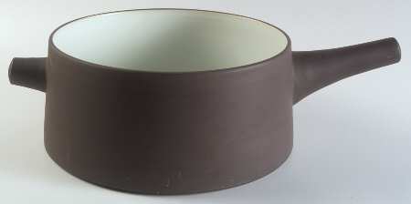Flamestone Smooth Brown 4 Quart Round Casserole No Lid