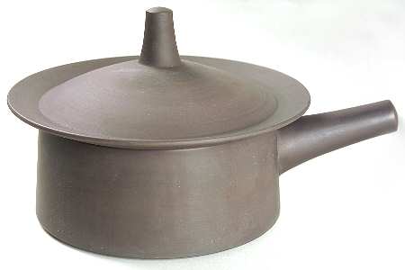 Flamestone Smooth Brown 1 Qt Round Covered Casserole