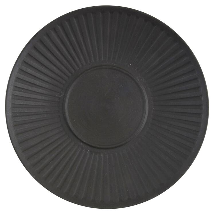 Flamestone Fluted Brown (Older) Saucer