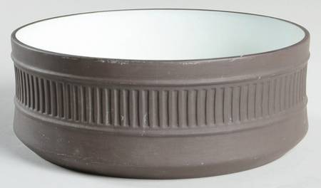 Flamestone Fluted Brown (Older) 2 Qt Round Covered Casserole No Lid