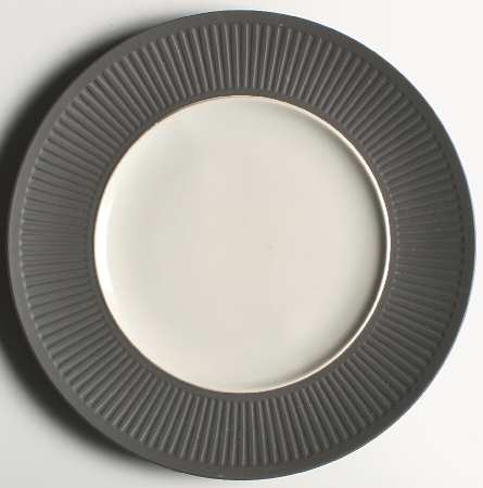 Flamestone Fluted Brown (Older) Large Dinner Plate