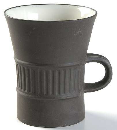 Flamestone Fluted Brown (Older) Flat Cup
