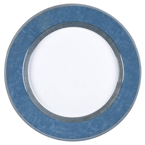 Gridworks Blue (Bands and Squares Rim) by Dansk