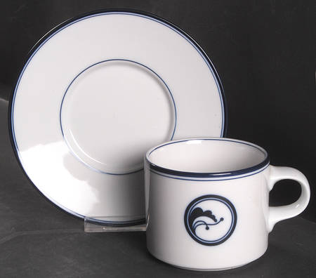 Juniper Flat Cup & Saucer Set by Dansk