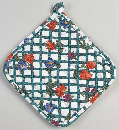 Nordic Garden-Lattice & Ribbon Cloth Potholder