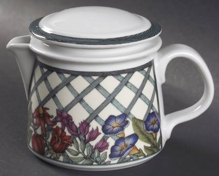 Nordic Garden-Lattice & Ribbon Creamer & Lid
